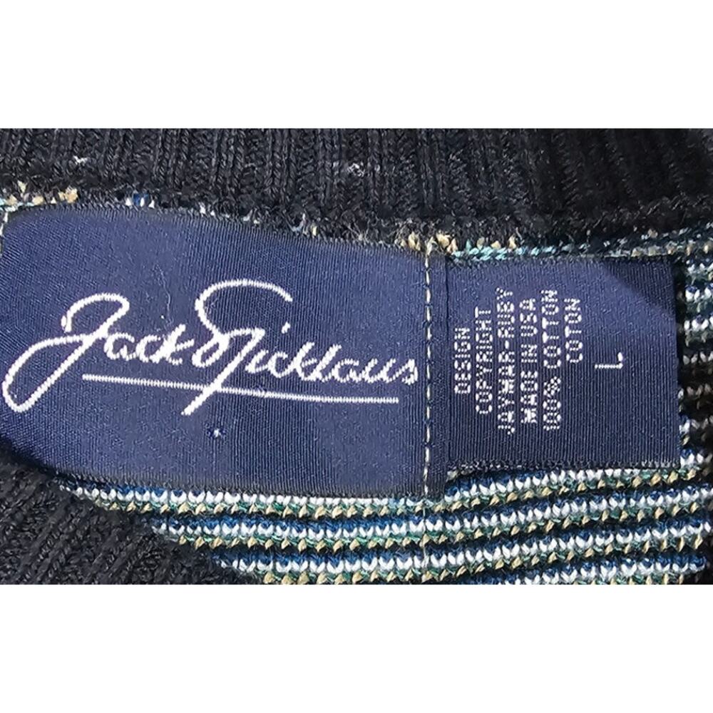 Jack Nicklaus Golf Sweater Country Club, Palm Trees, 100% Cotton, Mens Sz L NEW - Picture 3 of 10